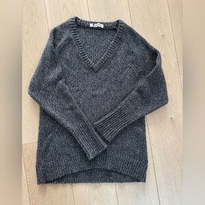 T Alexander Wang Women's V-Neck Gray Sweater